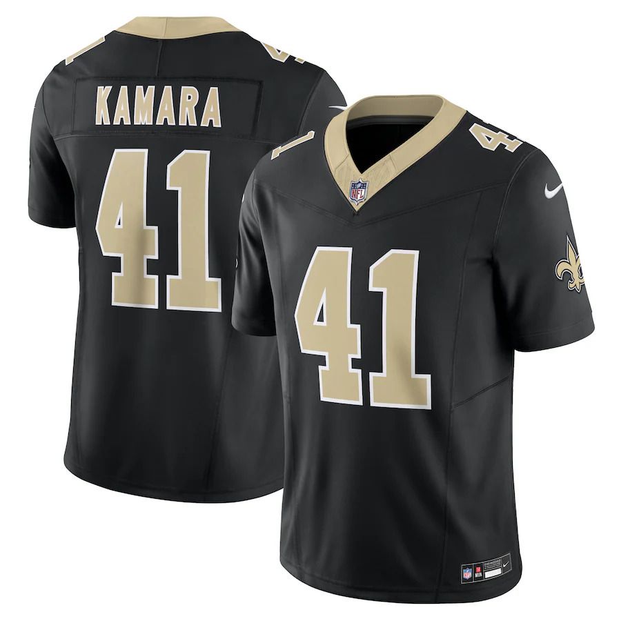 Men New Orleans Saints 41 Alvin Kamara Nike Black Vapor F.U.S.E. Limited NFL Jersey